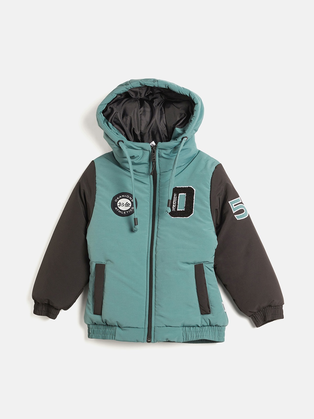 

Okane Girls Hooded Lightweight Padded Jacket, Green