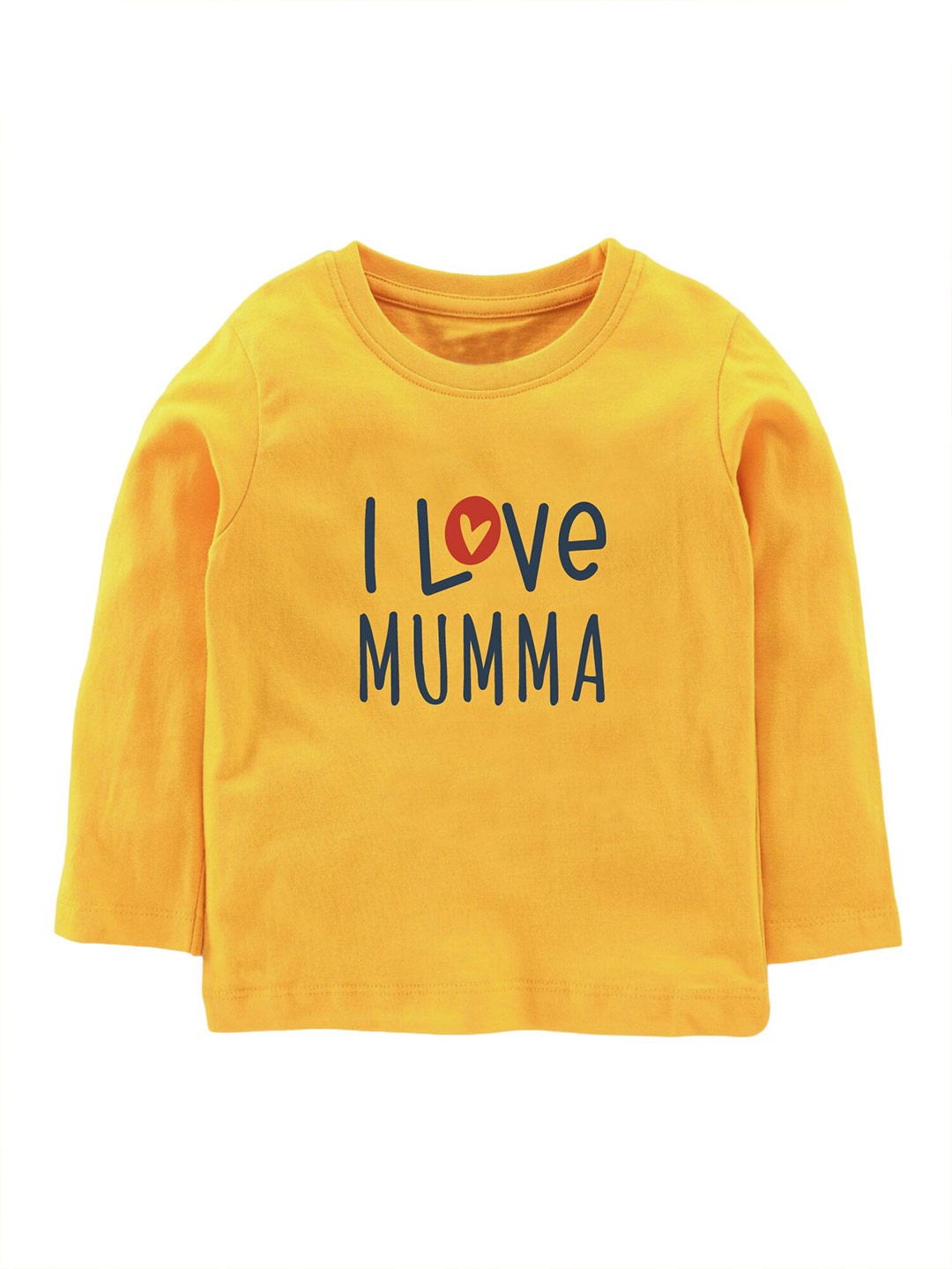 

Zeezeezoo Kids Typography Printed Round Neck Pure Cotton T-shirt, Yellow