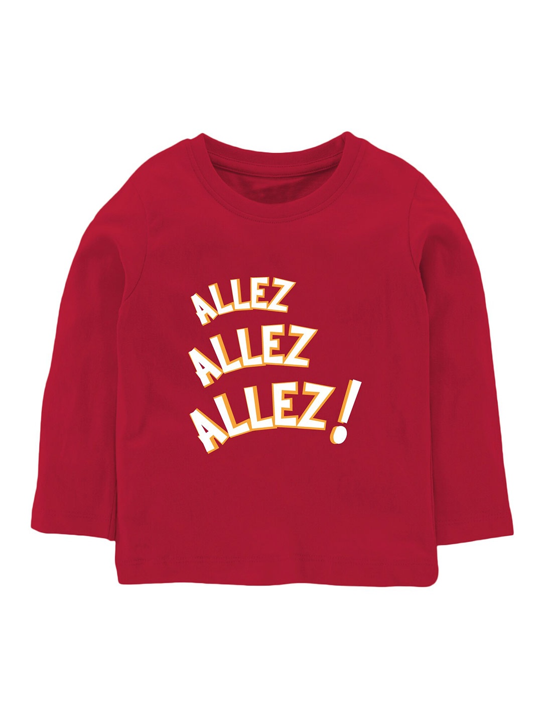 

Zeezeezoo Kids Typography Printed Cotton T-shirt, Red