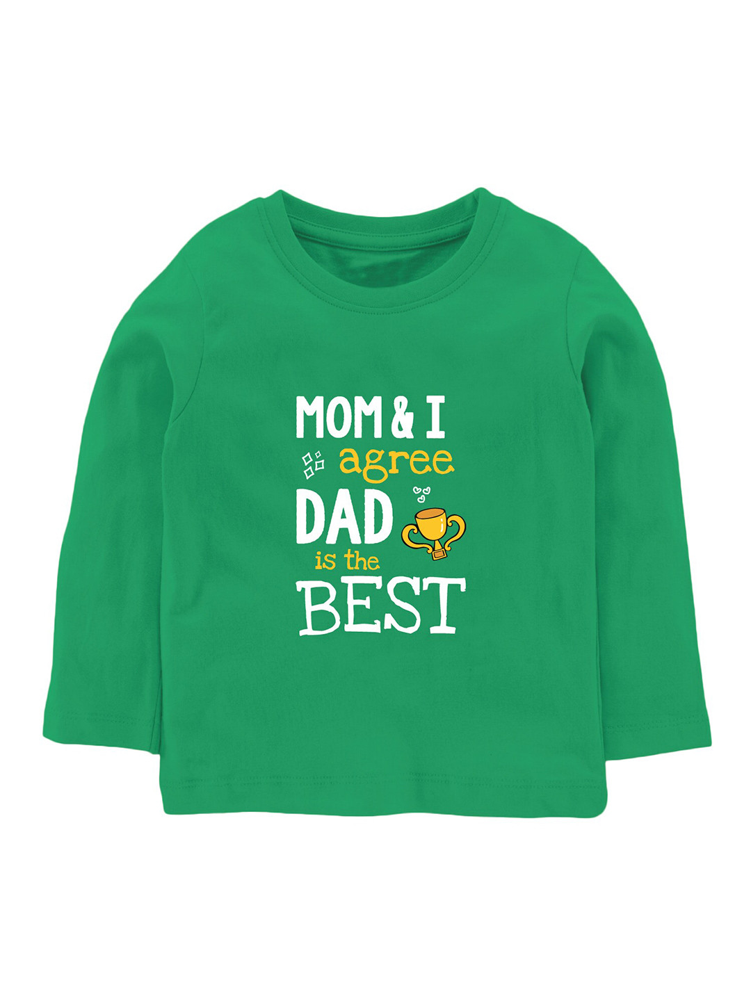 

Zeezeezoo Kids Typography Printed Cotton T-shirt, Green