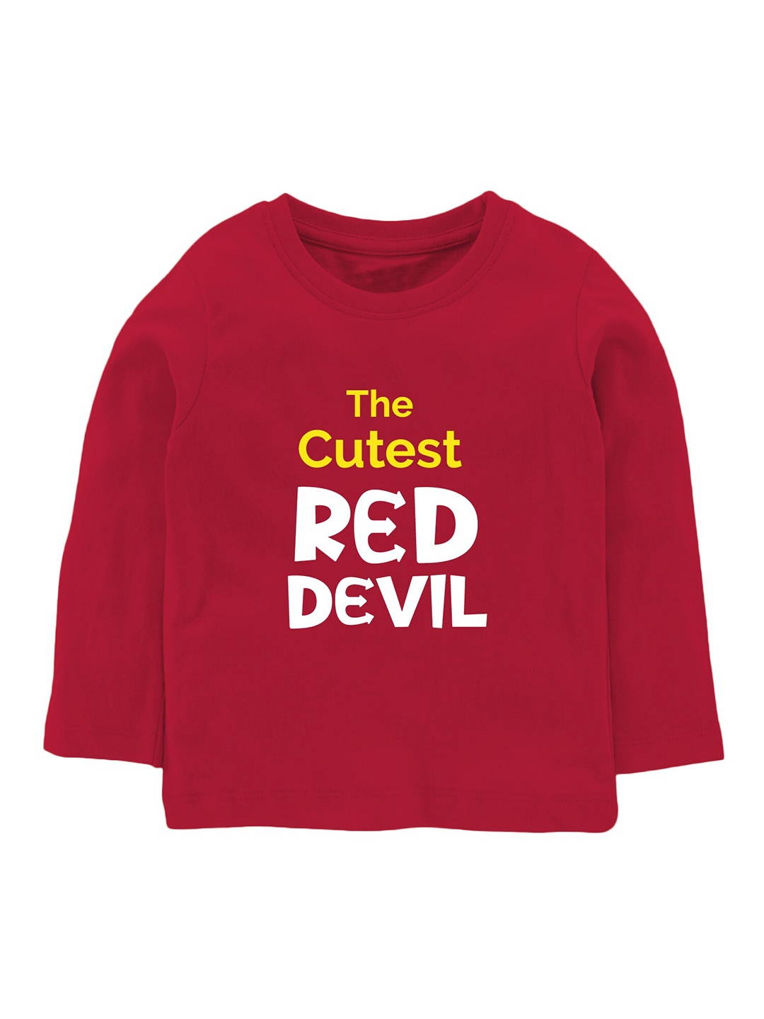 

Zeezeezoo Kids Typography Printed Cotton T-shirt, Red