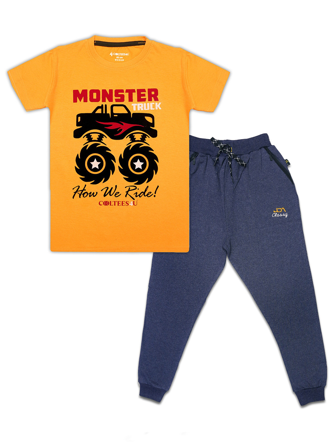 

CoolTees4U Boys Printed T-shirt with Pyjamas, Blue