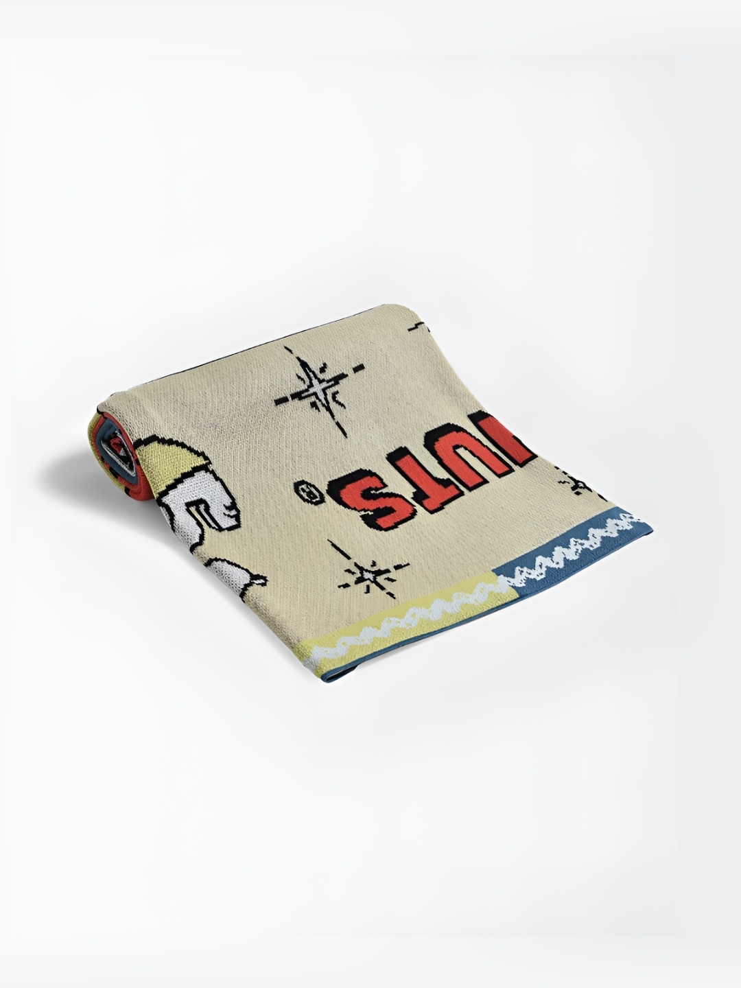 

MiArcus Kids Peanuts Snoopy Print Beige & Red Cotton Heavy Winter 350 GSM Blanket