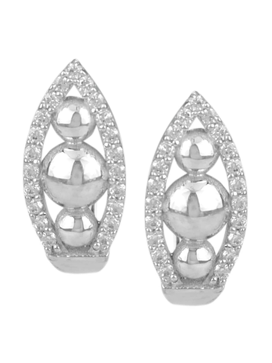 

Silverwala 925 Silver Contemporary Studs Earrings