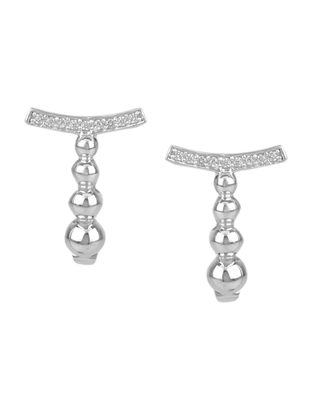 

Silverwala 925 Silver Contemporary Drop Earrings
