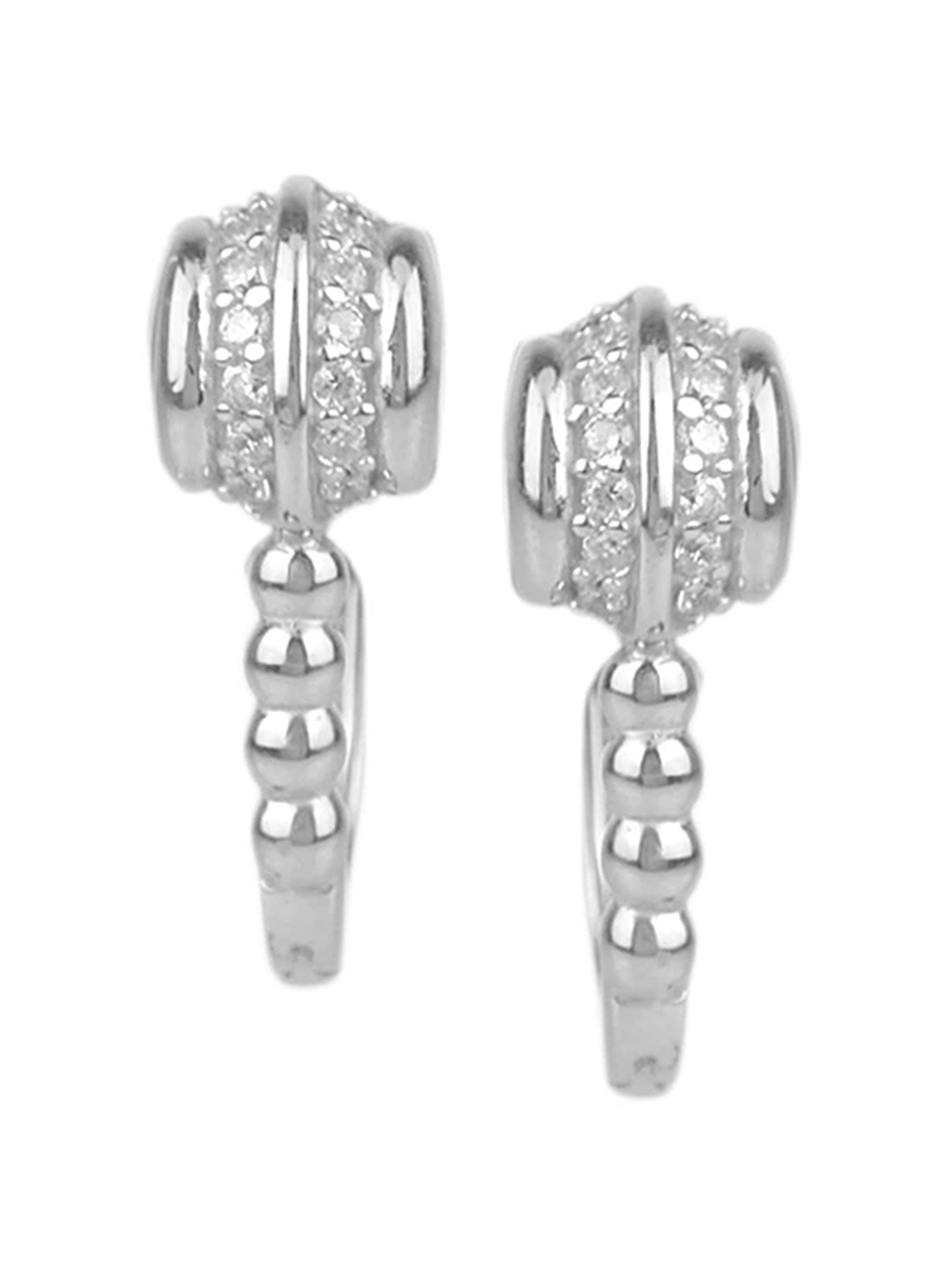 

Silverwala 925 Silver Contemporary Drop Earrings