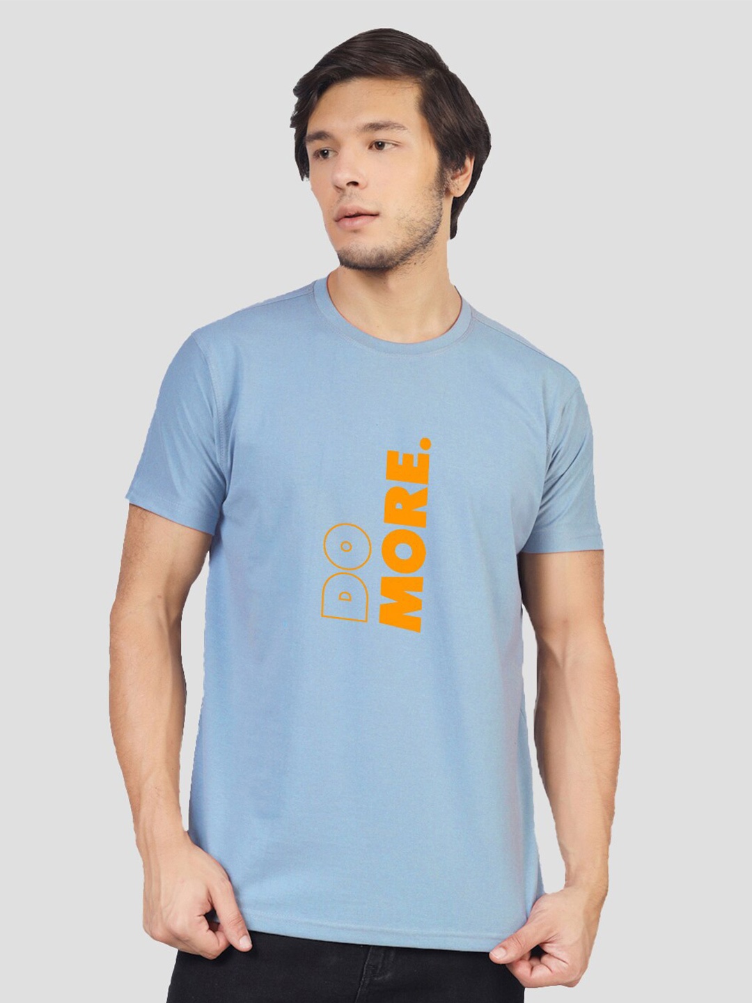 

Greylongg Typography Printed Round Neck T-shirt, Blue