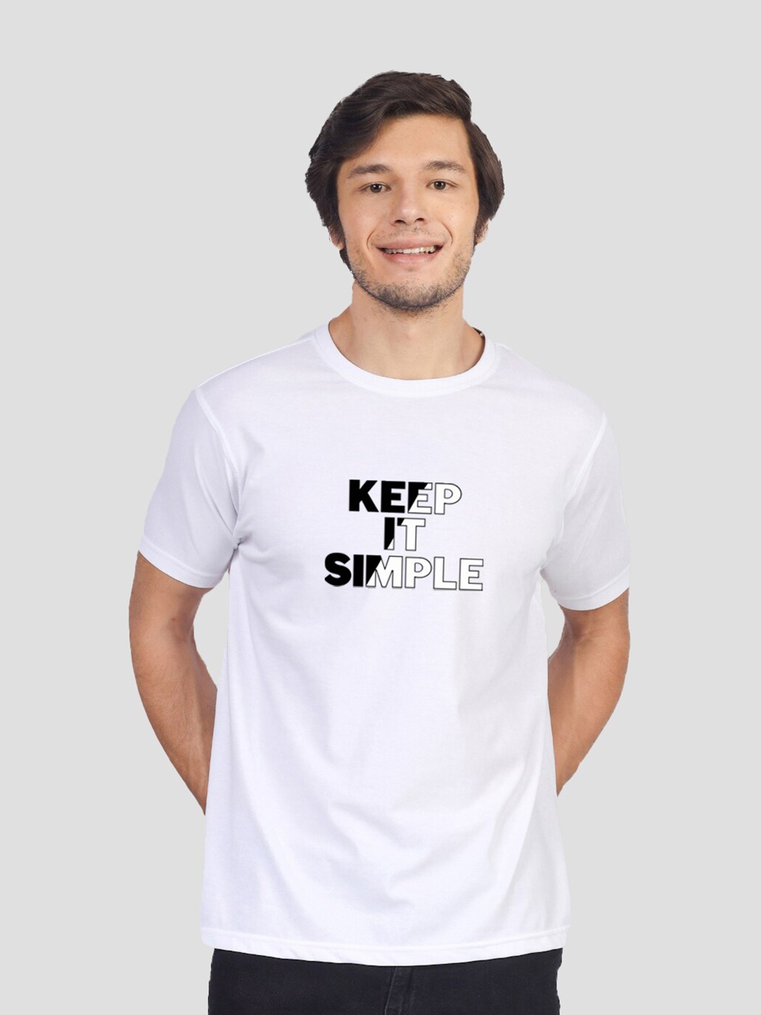 

Greylongg Typography Printed T-shirt, White