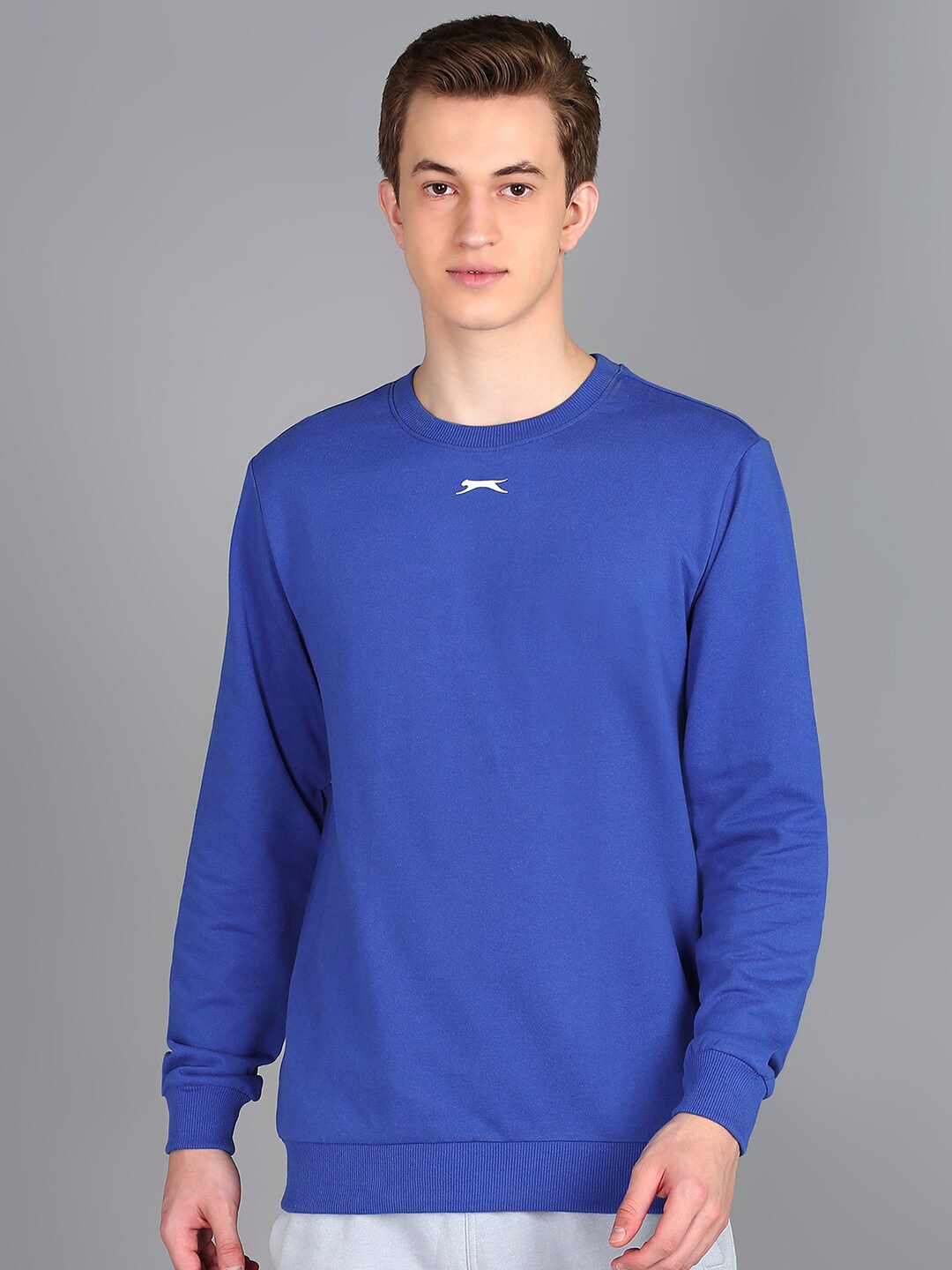 

Slazenger Round Neck Long Sleeves Sweatshirt, Blue