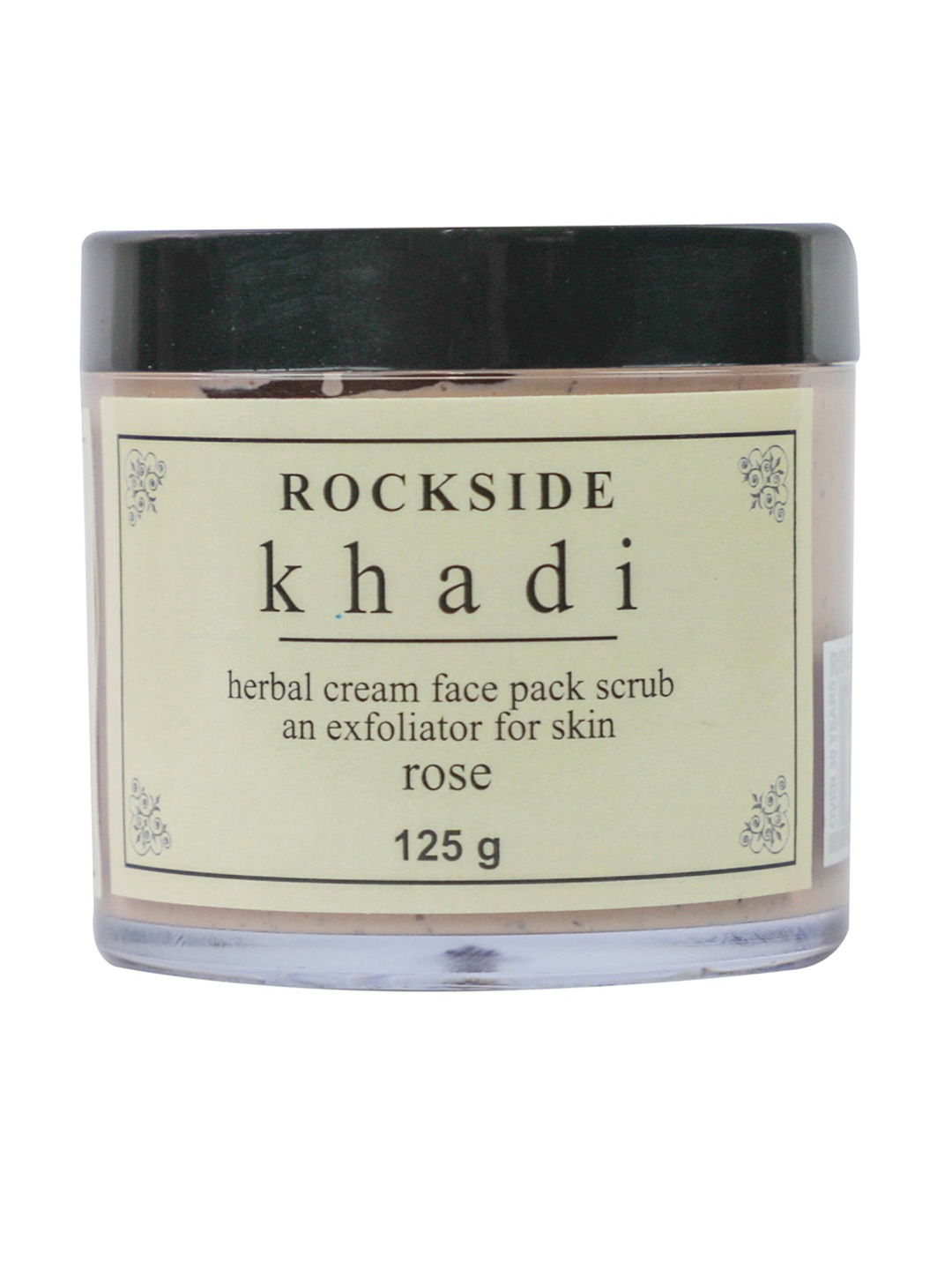 

ROCKSIDE KHADI Herbal Cream Face Pack Scrub Rose - 125g, Brown