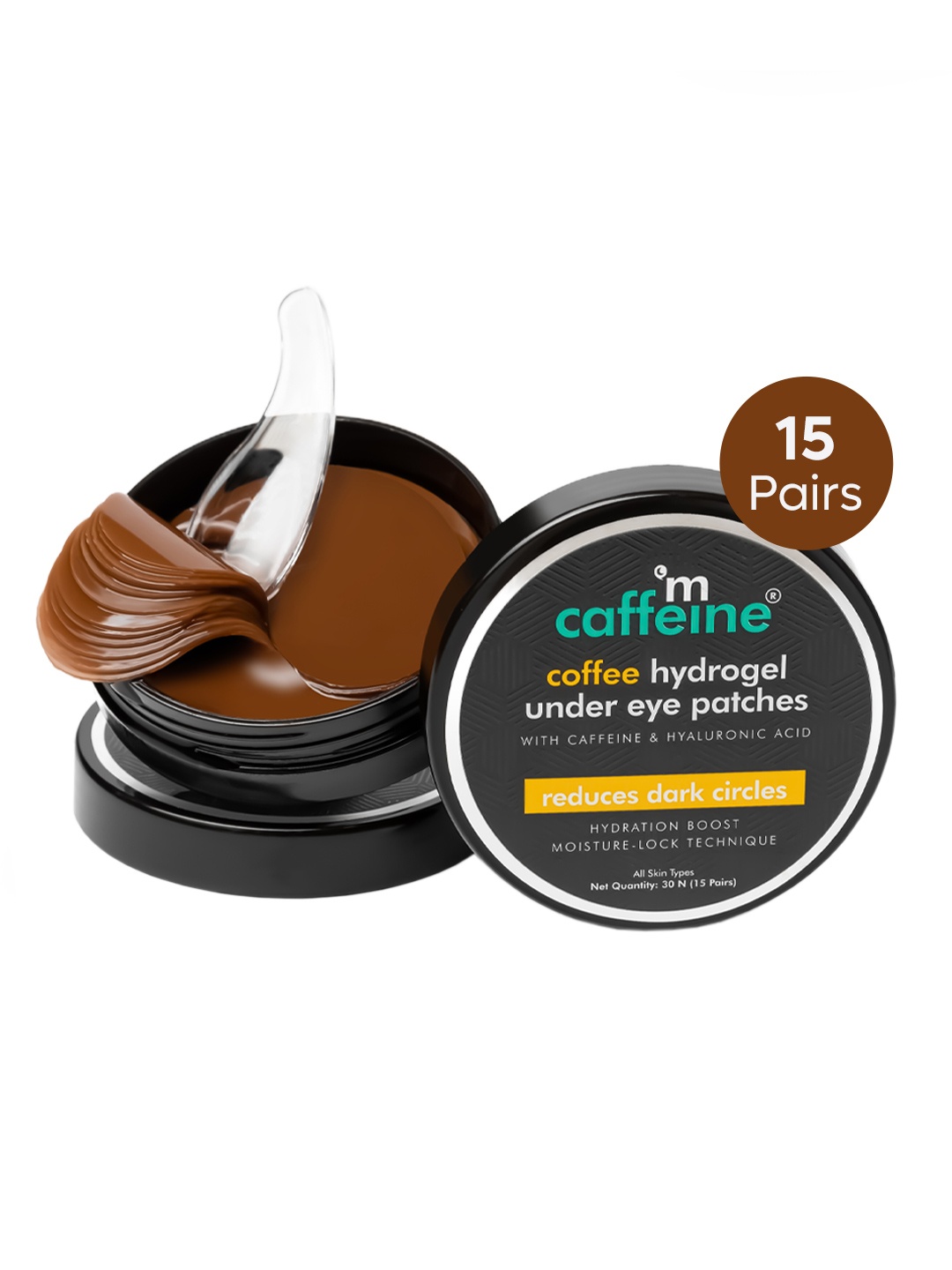 

MCaffeine Coffee Hydrogel Under Eye Patches - 15 pairs, White