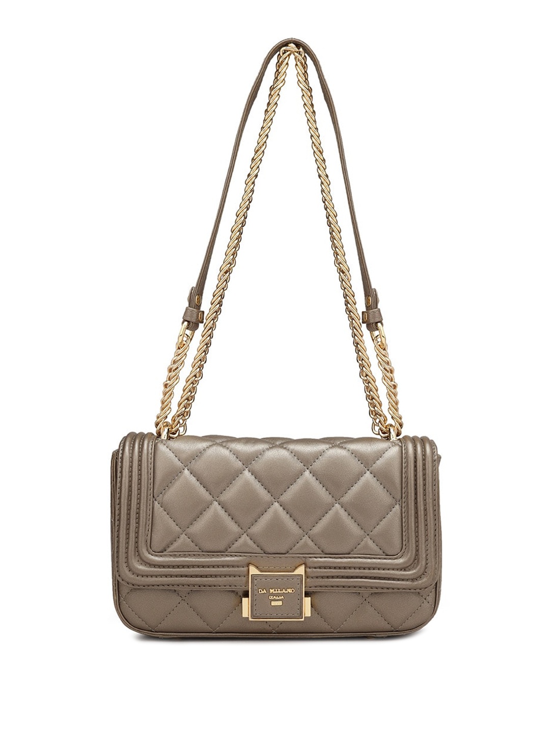 

Da Milano Textured Leather Shoulder Bag, Brown