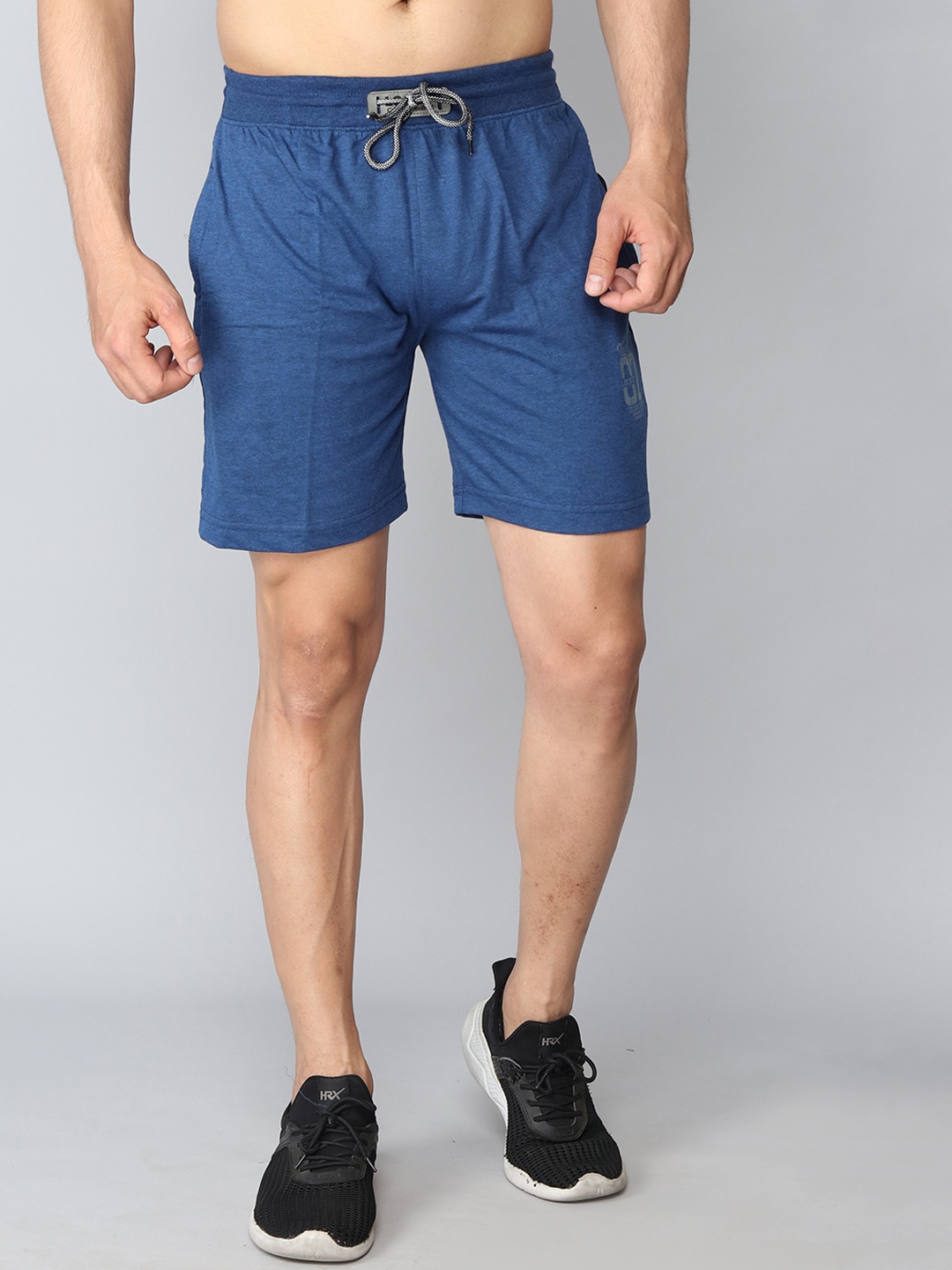

INDIAN THREADS Men Low-Rise Cotton Shorts, Blue