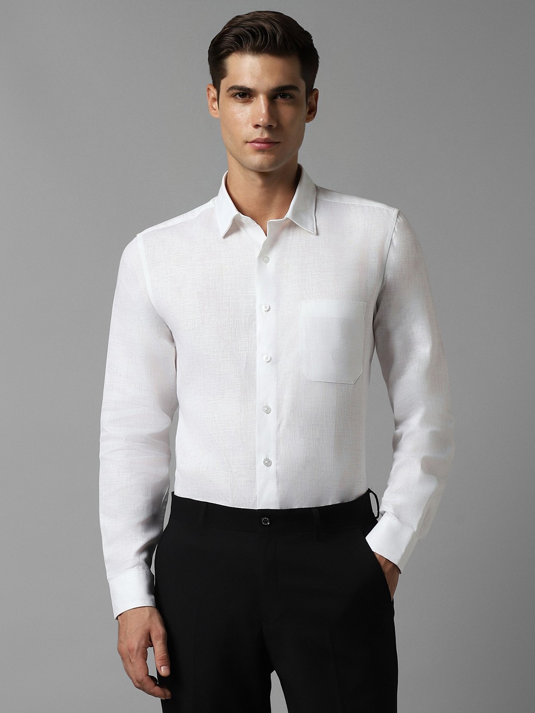 

Louis Philippe Men White Slim Fit Formal Shirt
