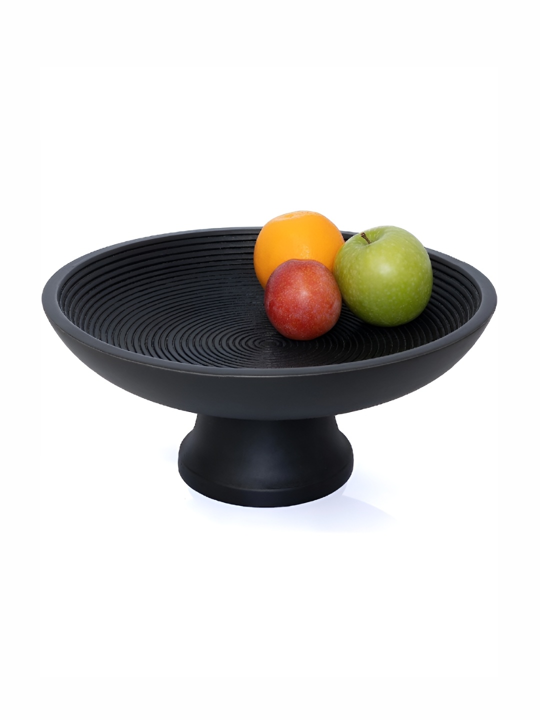 

Duadecor Black Textured Wooden Serving Bowl
