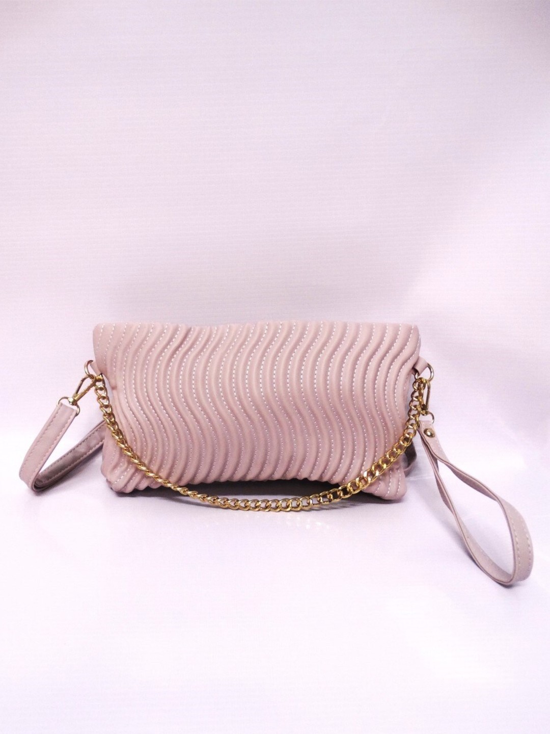 

CHRONICLE Textured Quilted Purse Clutch, Lavender