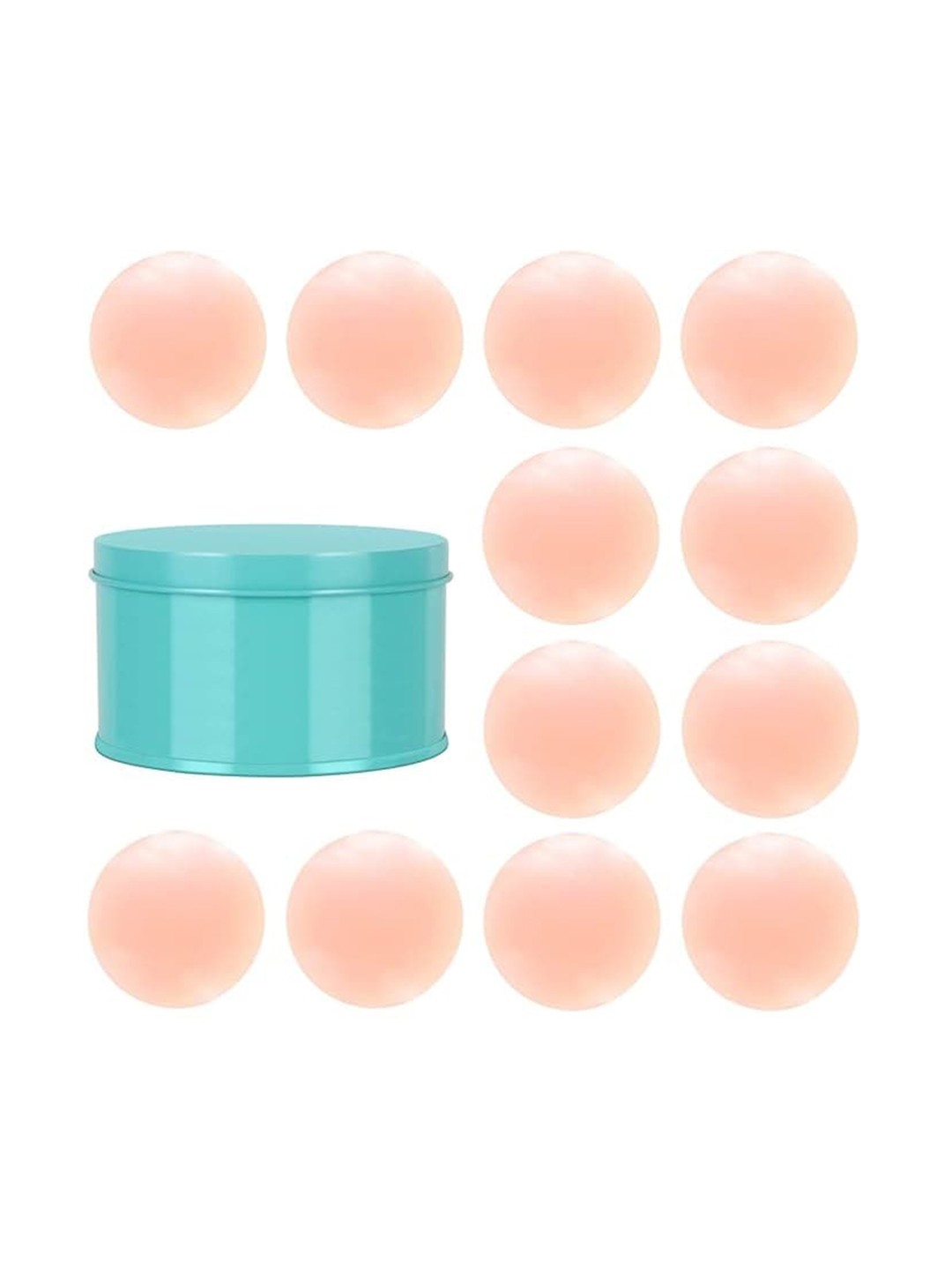

PLUMBURY Set Of 6 Stick On Silicon Nipple Cover Pasties, Beige