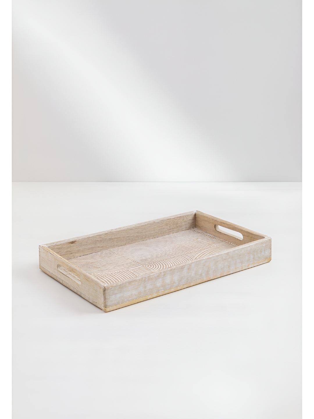 

Duadecor Wooden Serving Home Decor Tray, White