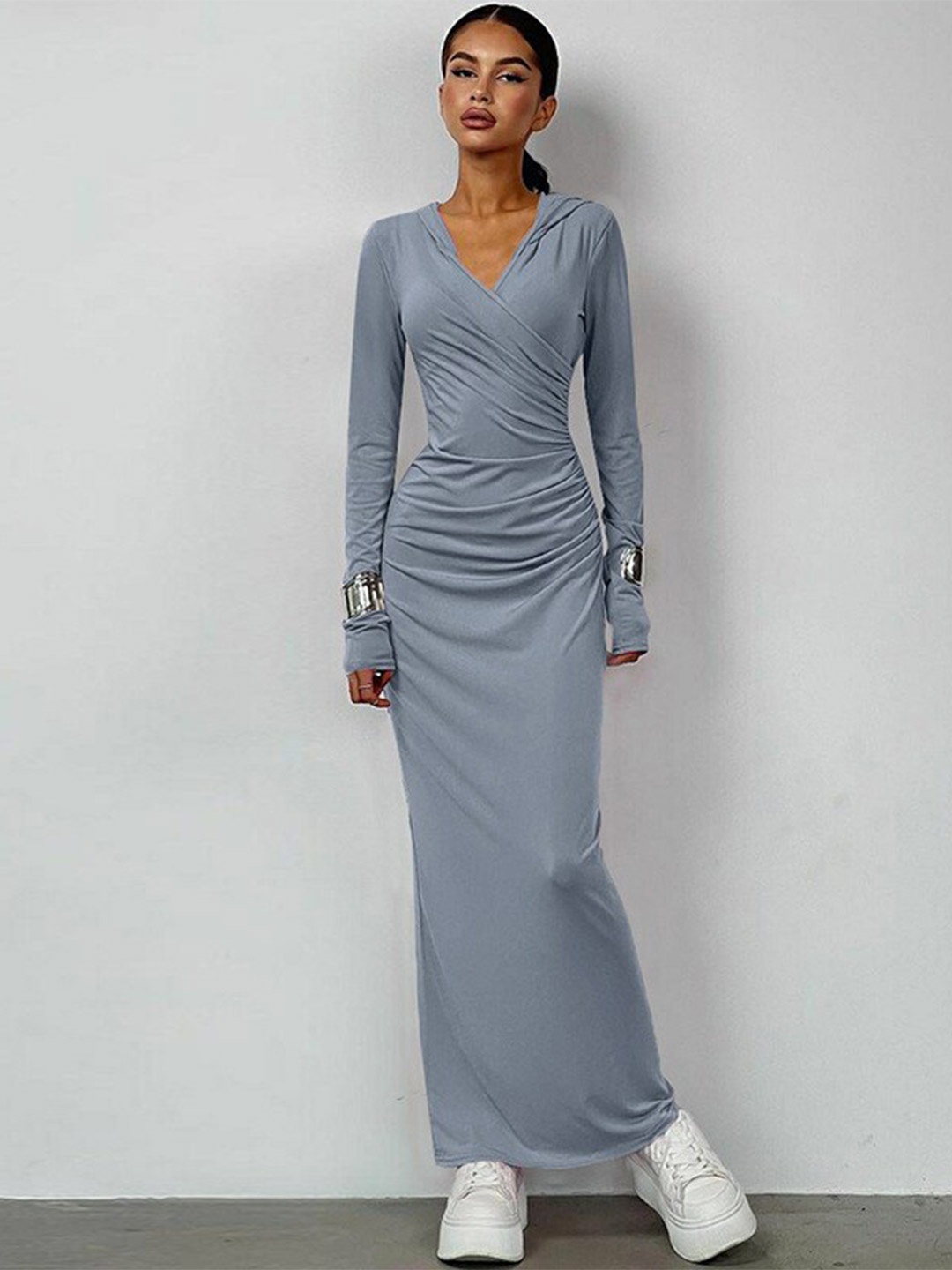 

StyleCast Blue Bodycon Maxi Dress