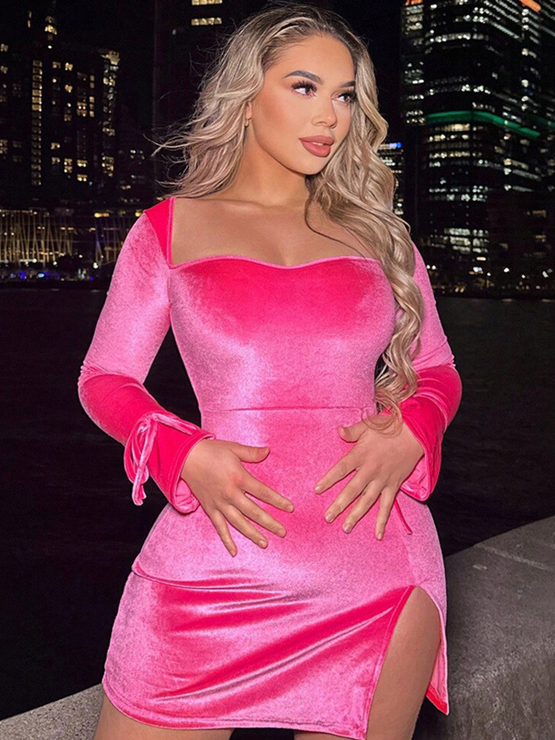 StyleCast Bodycon Mini Dress, Pink