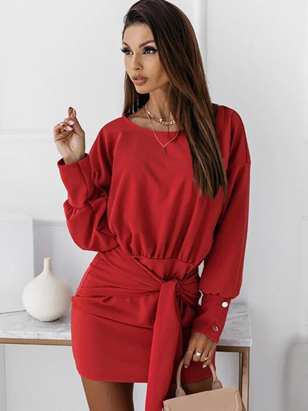 

StyleCast Sheath Mini Dress, Red