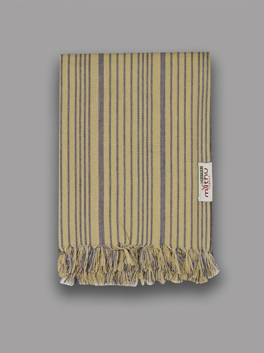 

Ramraj Pack of 12 Pure cotton Striped Multicolor 110 GSM Kitchen Towels, Assorted