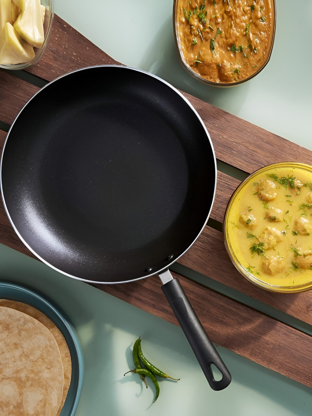 

KASSA Black Stainless Steel Non Stick Frying Pan