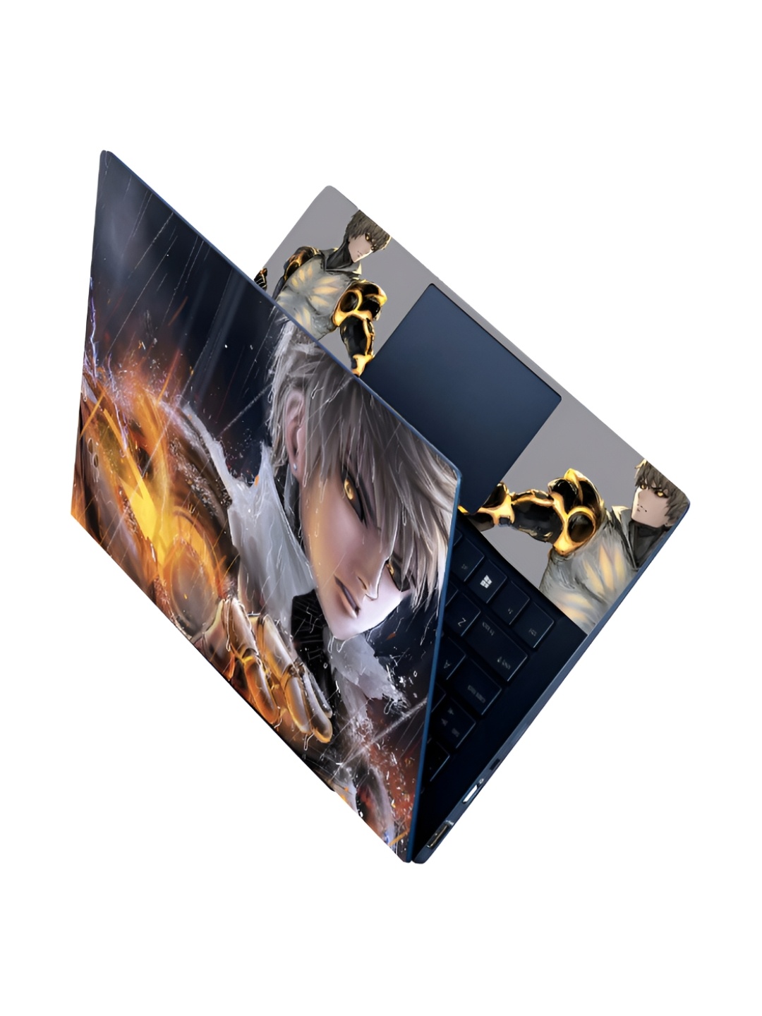 

CVANU Black & Yellow Cartoon Printed Self Adhesive Laptop Sticker