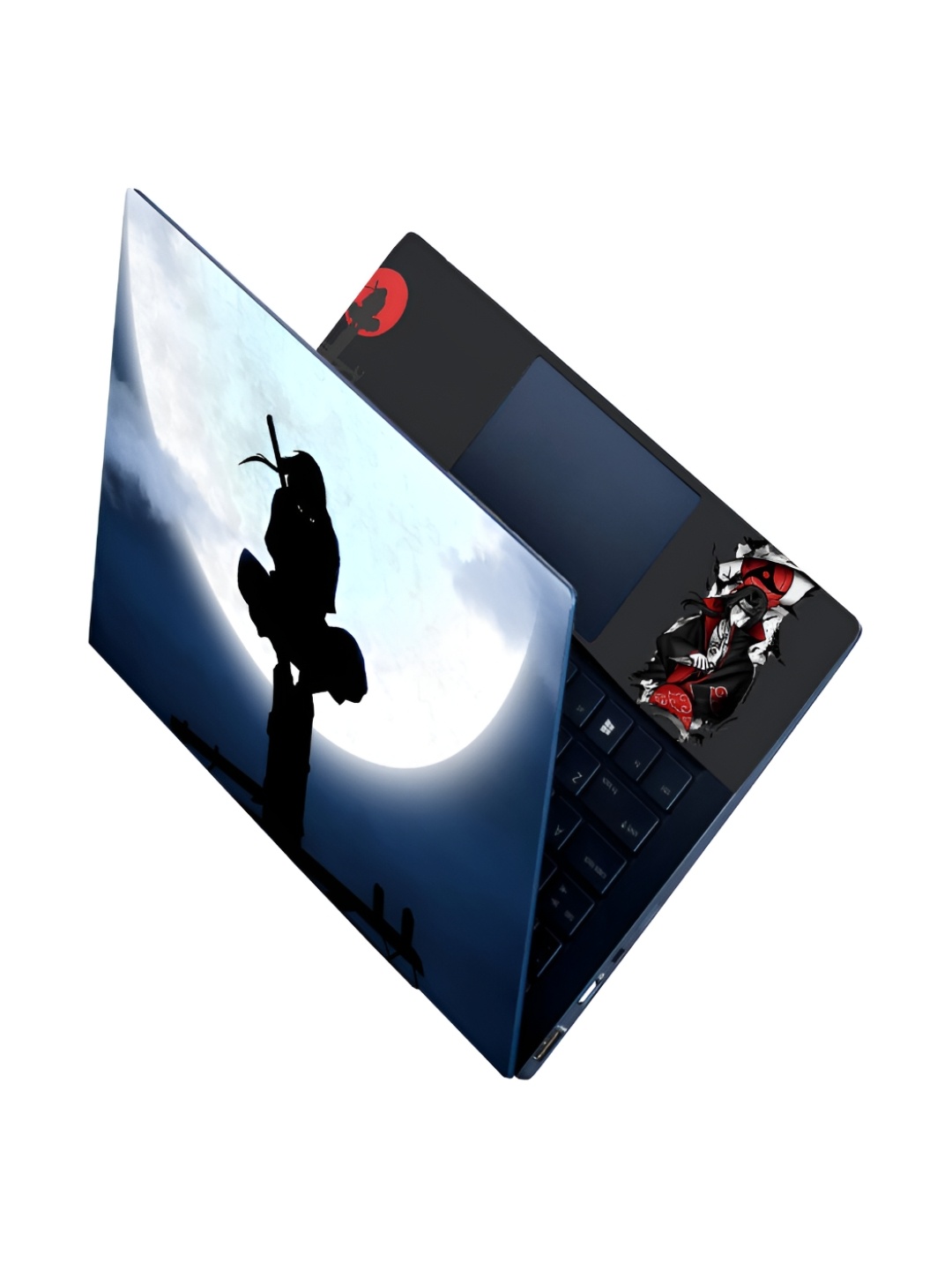 

CVANU Black & White Itachi Printed Self-Adhesive Laptop Sticker