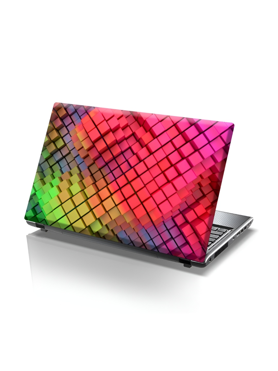 

CVANU Green & Pink 3D Printed Self Adhesive Laptop Sticker