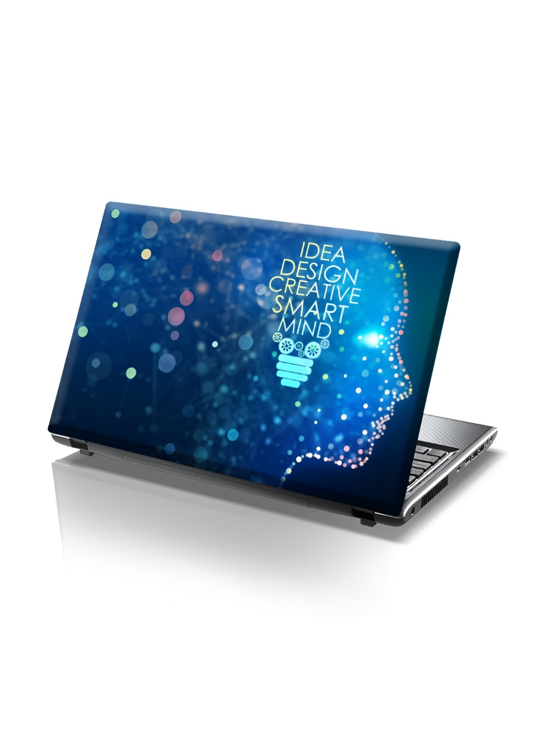 

CVANU Blue Printed Self Adhesive Laptop Sticker