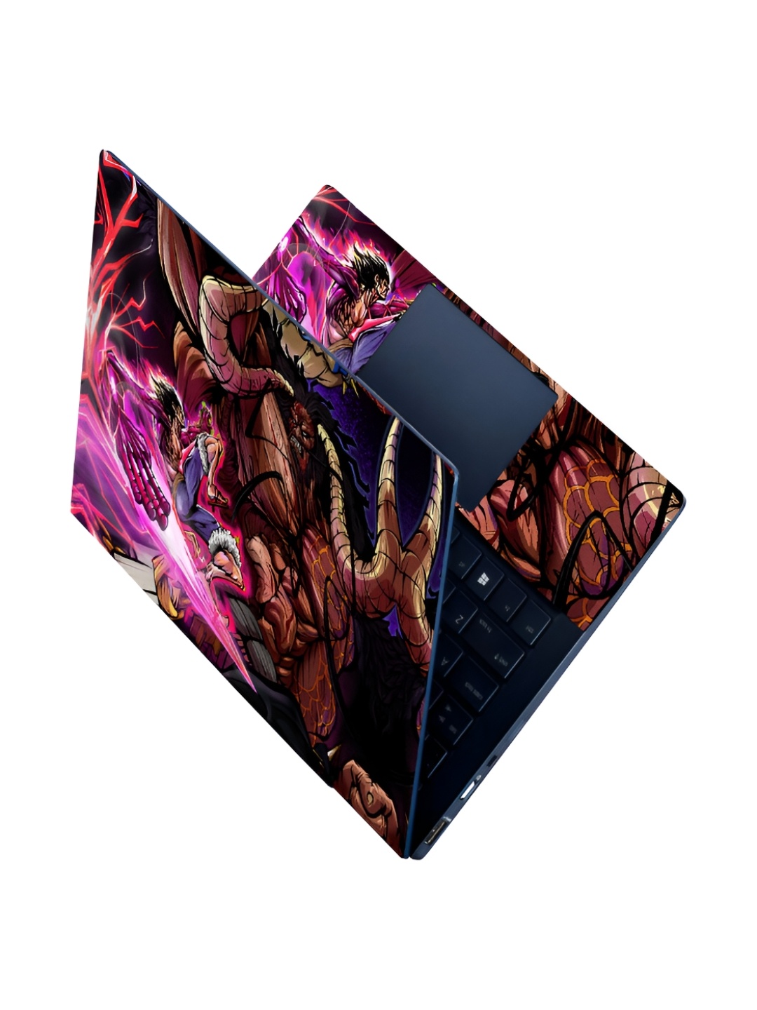 

CVANU Pink & Brown Anime Printed Self Adhesive Laptop Sticker