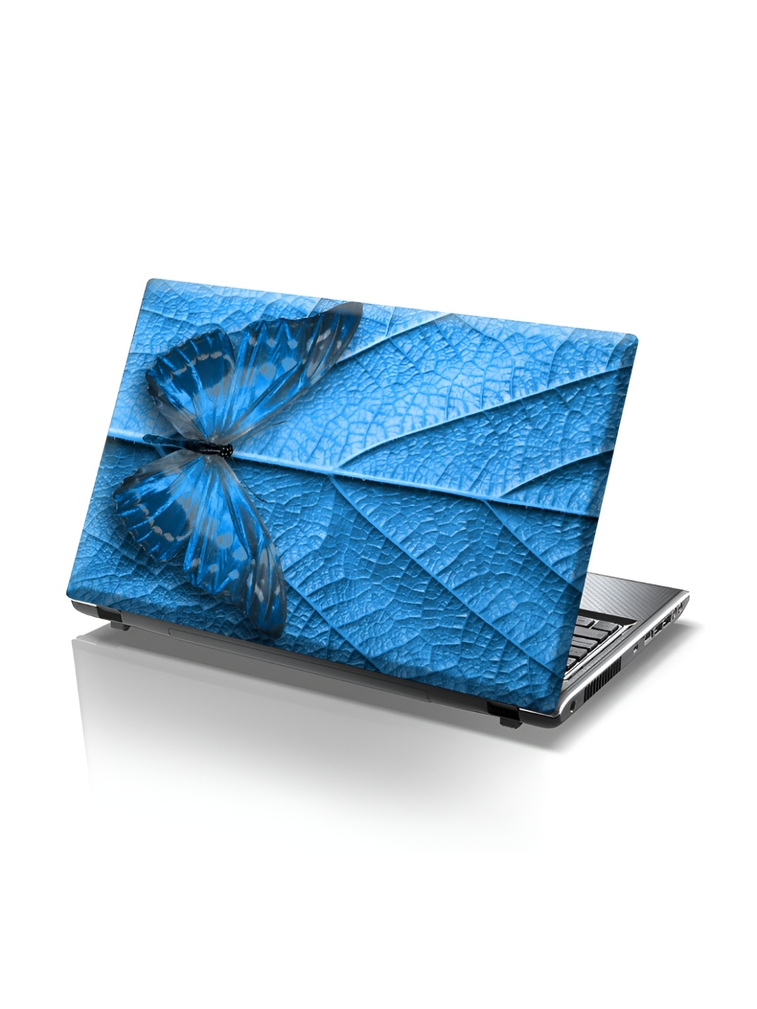 

CVANU Blue & Black Butterfly Printed Self Adhesive Laptop Sticker