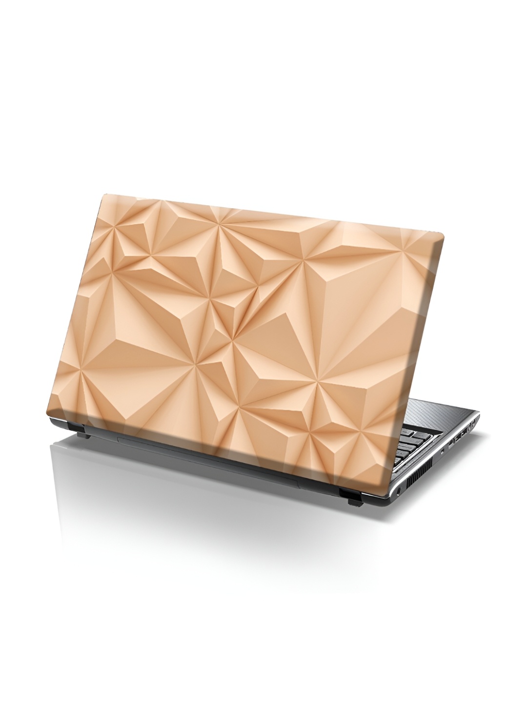 

CVANU Beige Geometric Self Adhesive Laptop Sticker
