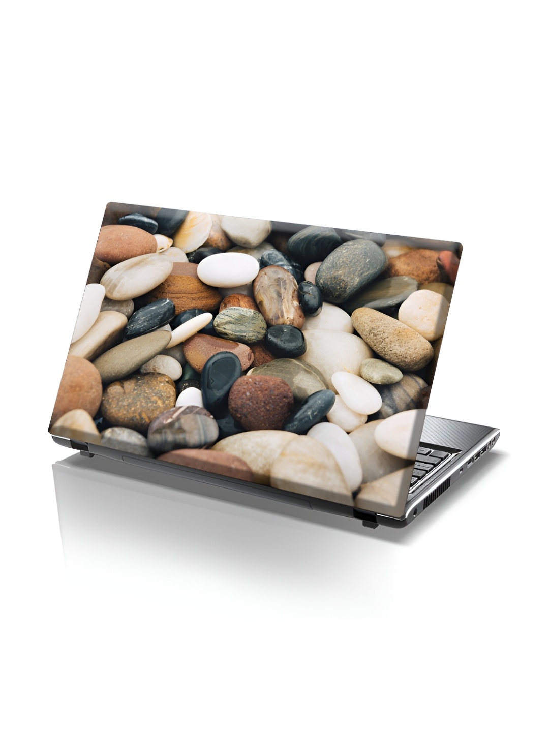

CVANU Beige & Black Stones Printed Self Adhesive Laptop Sticker