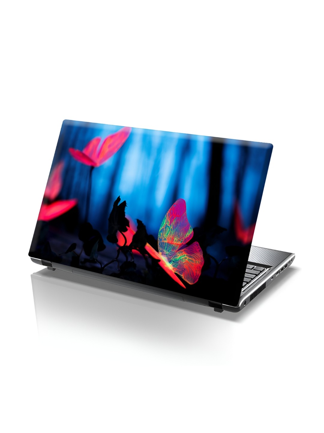 

CVANU Blue & Pink Butterfly Self adhesive Laptop Sticker