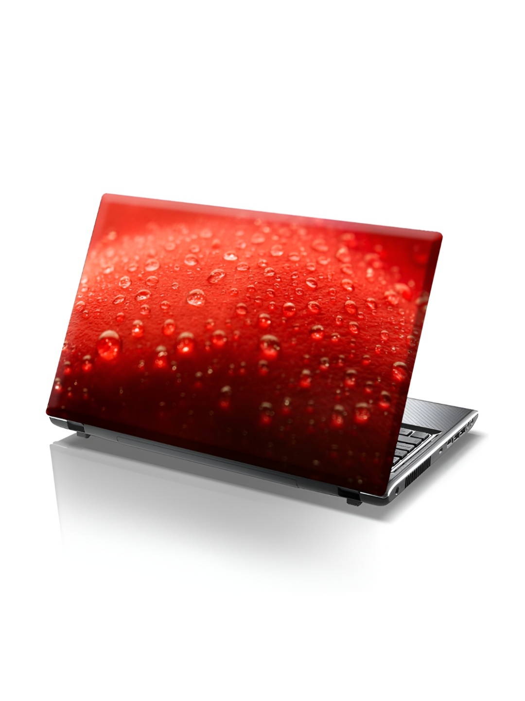 

CVANU Red & Black Water Droplets Self Adhesive Laptop Sticker
