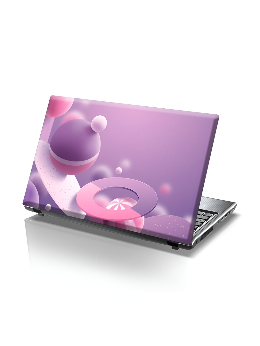

CVANU Purple & Pink Printed Self Adhesive Laptop Sticker