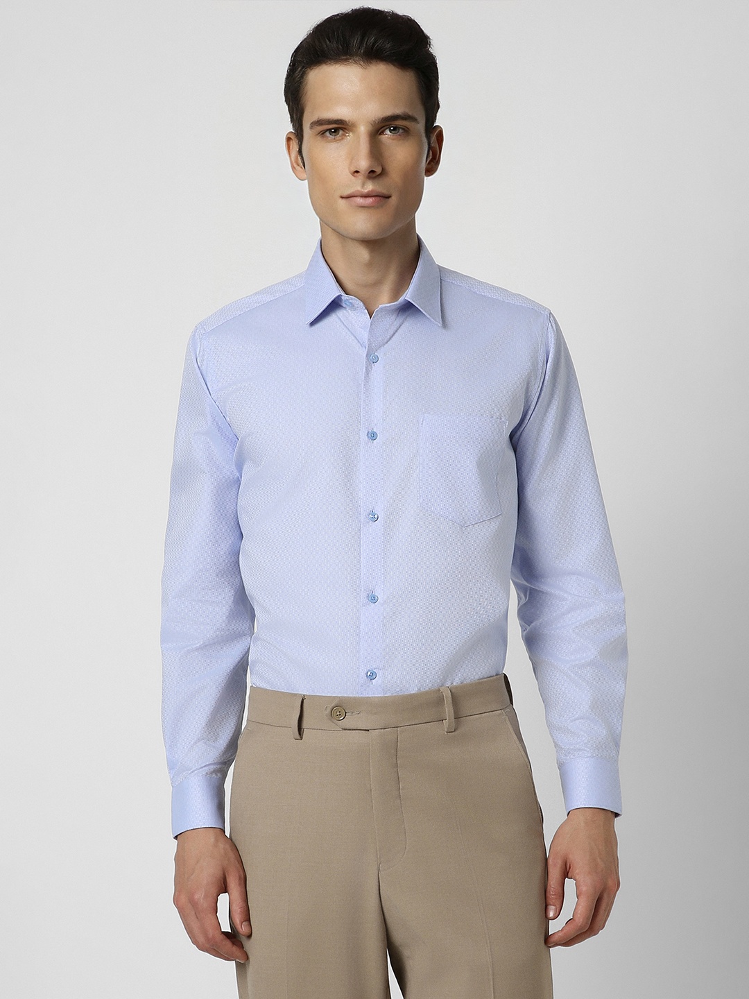 

Van Heusen Men Blue Party Shirt