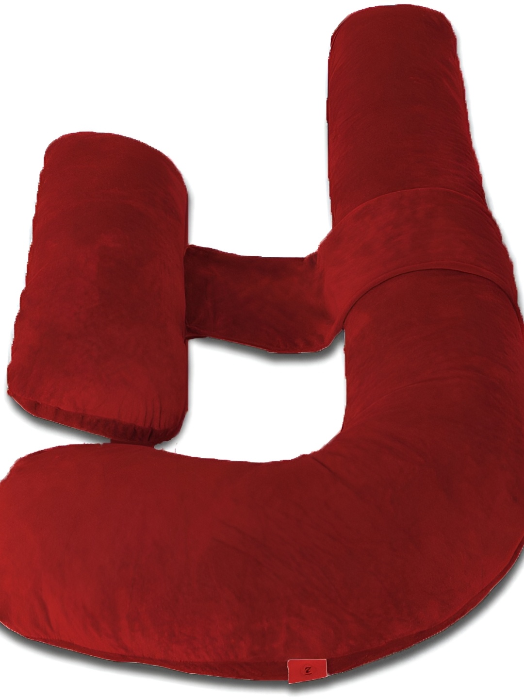 

DADDY COOL Maroon Fibre Filled Faux Velvet Ultra Soft Maternity Pillow