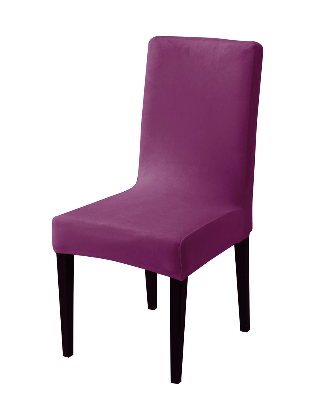 

HOKIPO Purple 200 GSM Velvet Chair Cover