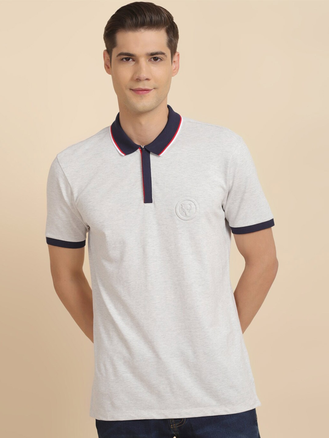 

Allen Solly Polo Collar Casual T-shirt, Grey