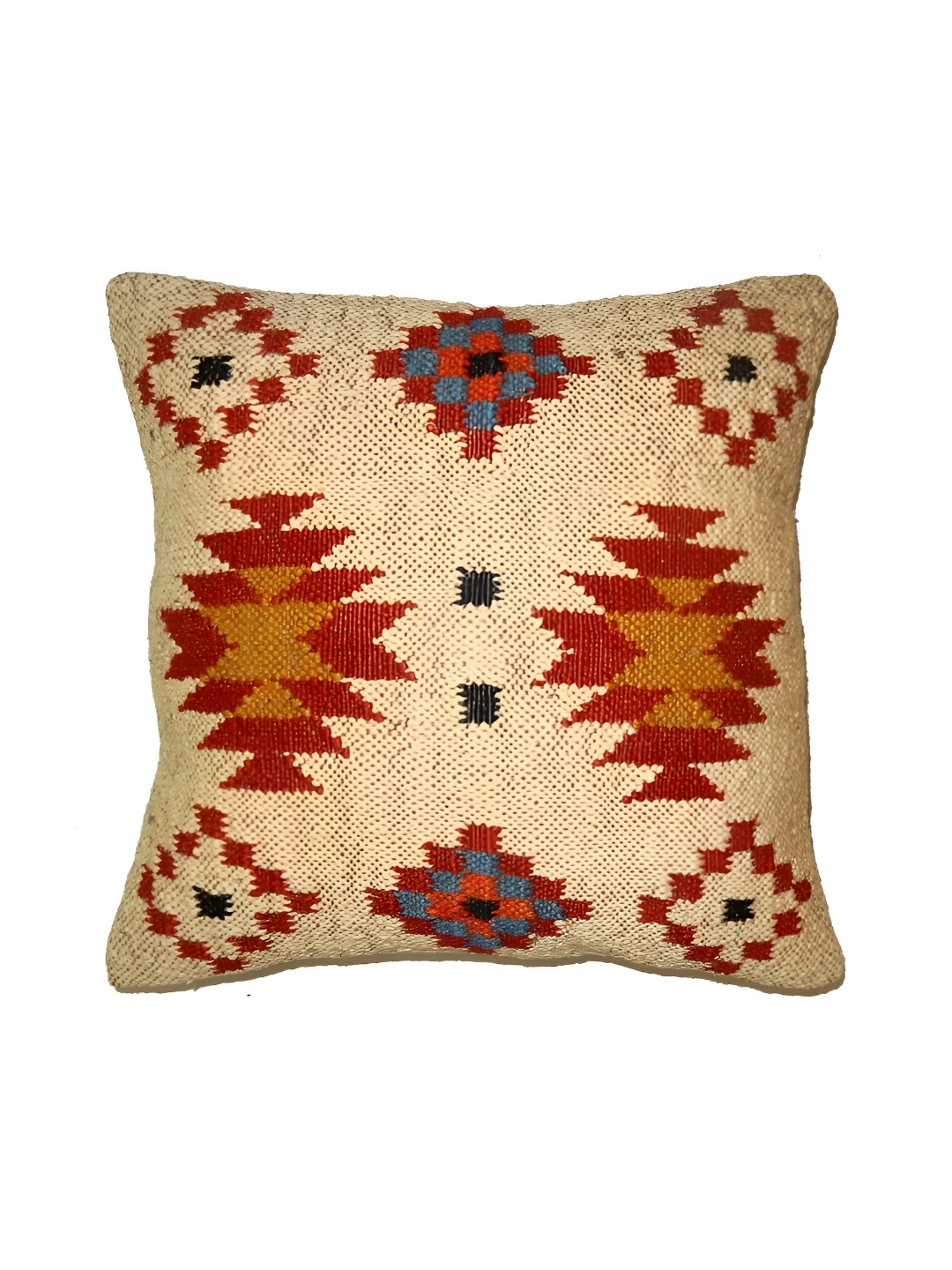

iinfinize Red and Beige Kilim Cushion Cover