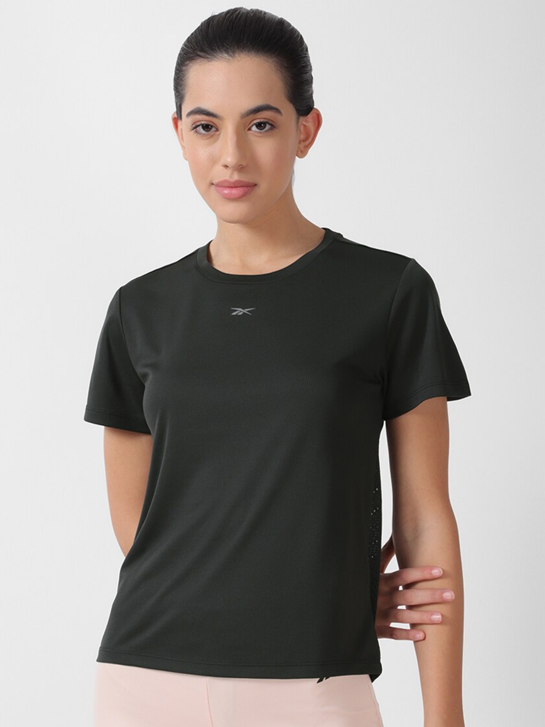 

Reebok Round Neck Speedwick T-Shirt, Black