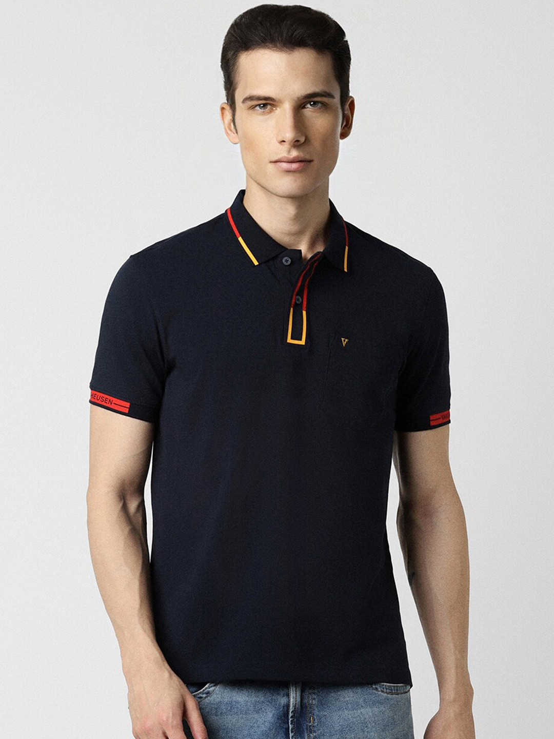 

Van Heusen Sport Polo Collar Casual T-shirt, Navy blue