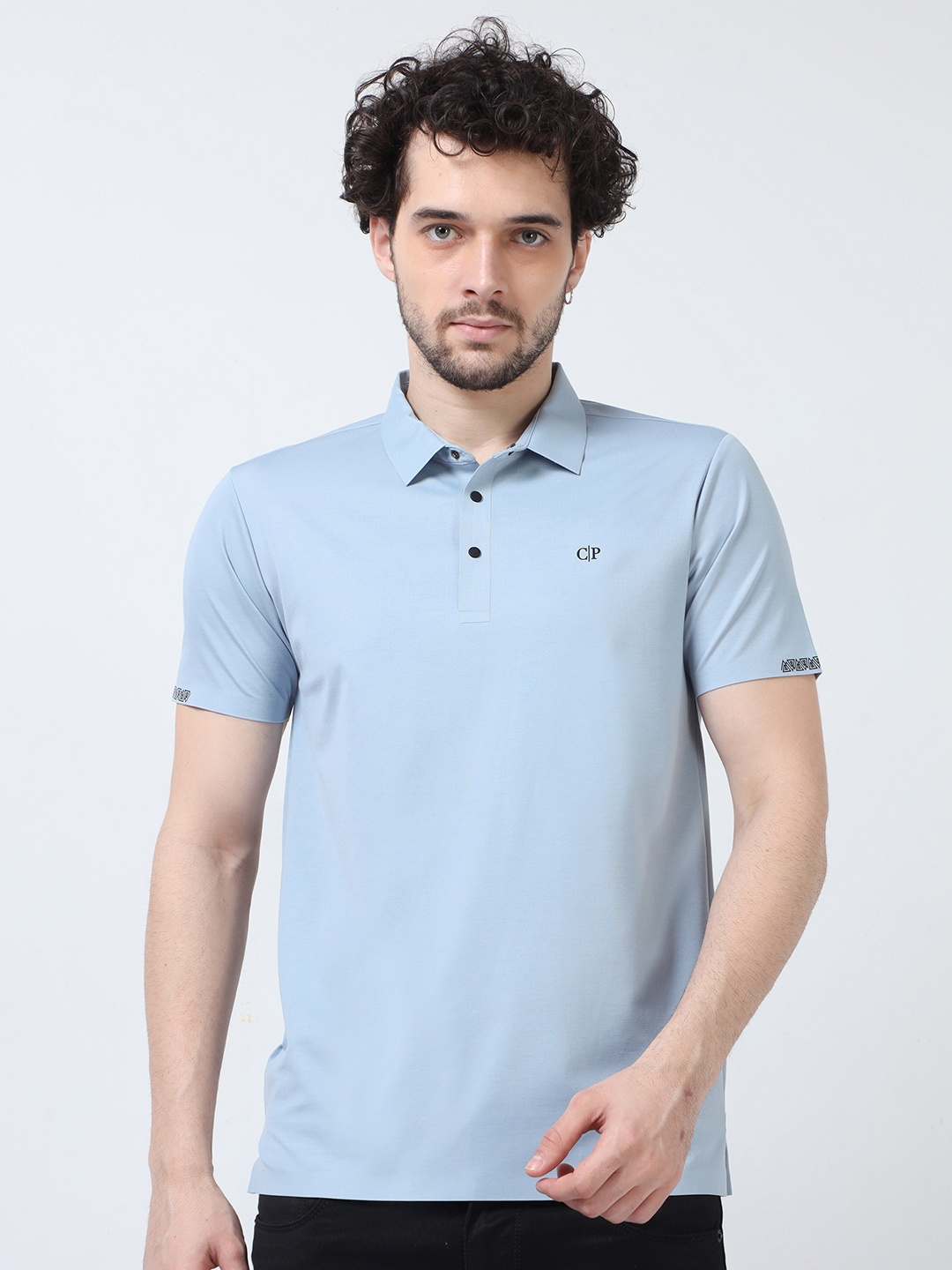 

Classic Polo Short Sleeves Slim Fit Cotton T-shirt, Blue