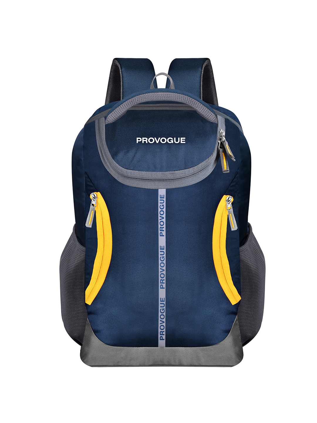 

Provogue Unisex Colourblocked Backpack with Anti-Theft Up to 18 inch, Navy blue