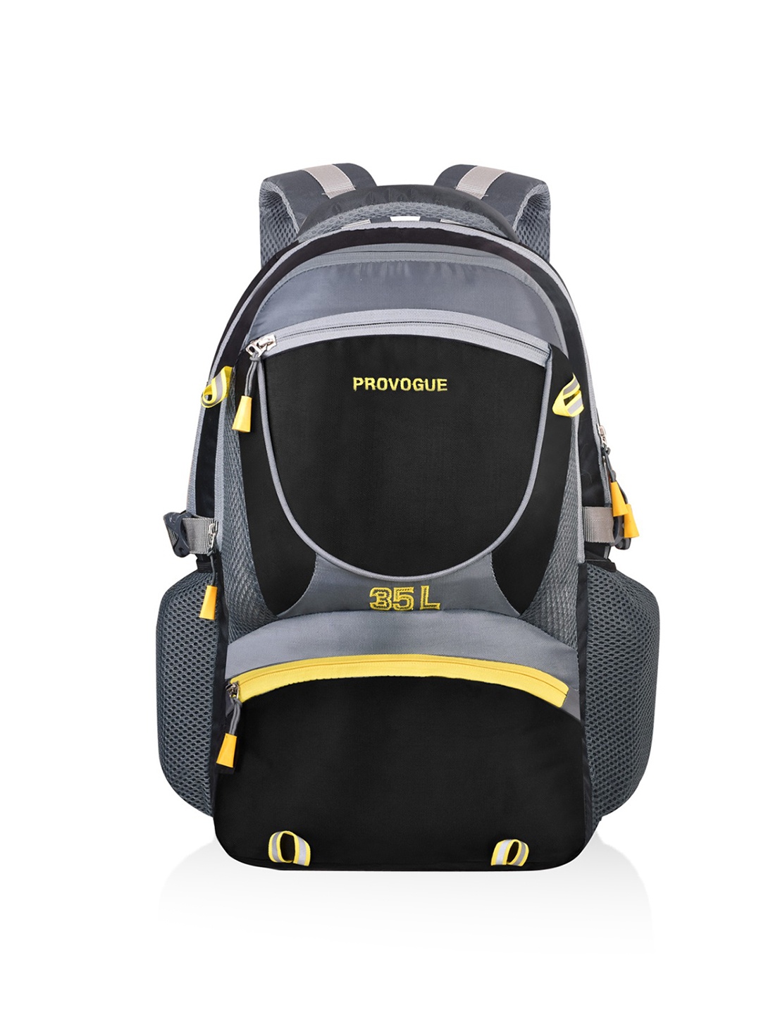 

Provogue Unisex duraBase Compression Straps Backpack with Rain Cover, Black