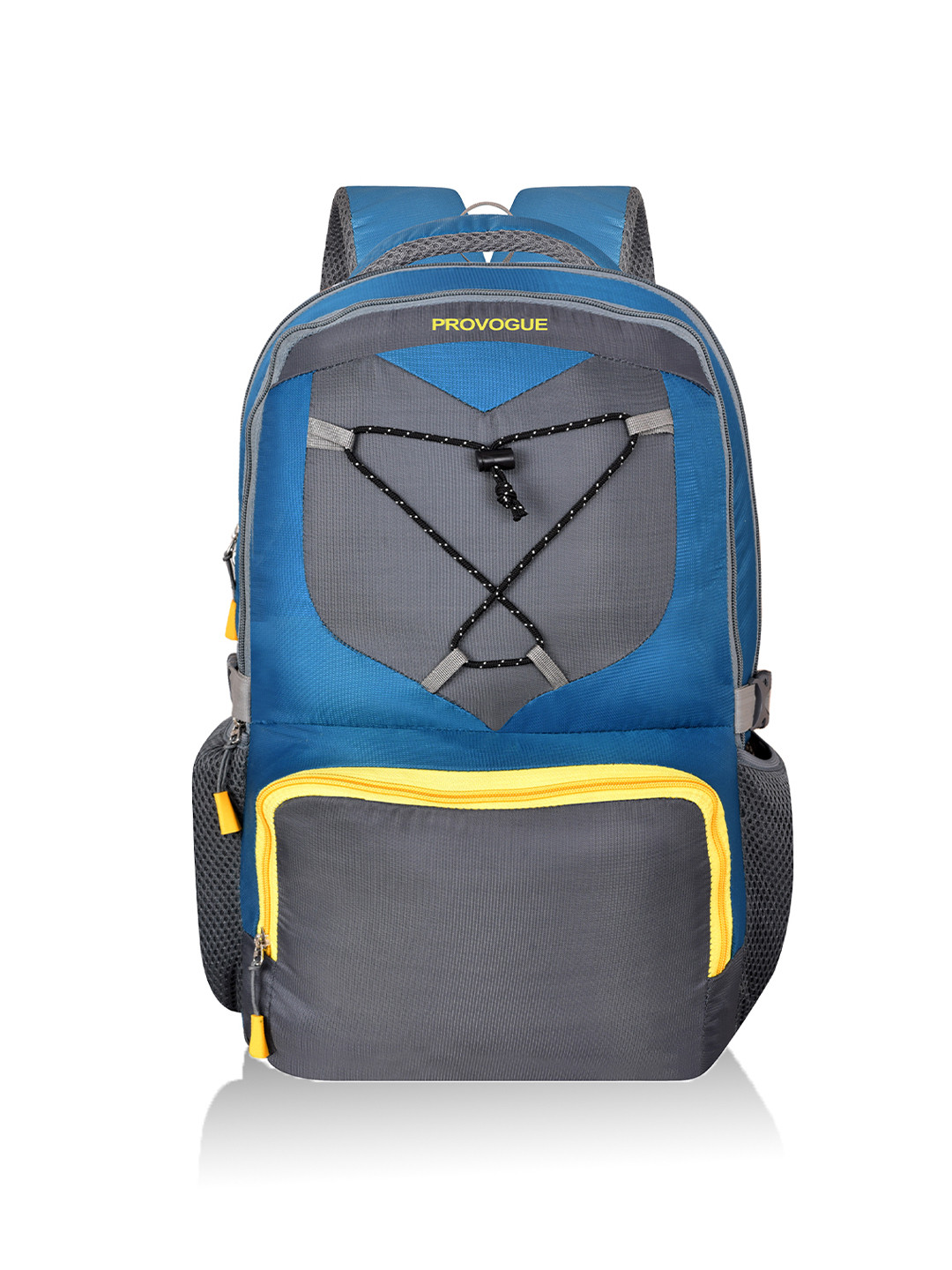 

Provogue Unisex Brand Logo Embroidered Backpack with Compression Straps, Turquoise blue