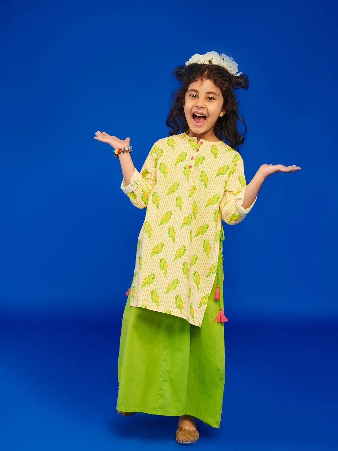 

Somersault Printed A-line Maxi Dress, Green